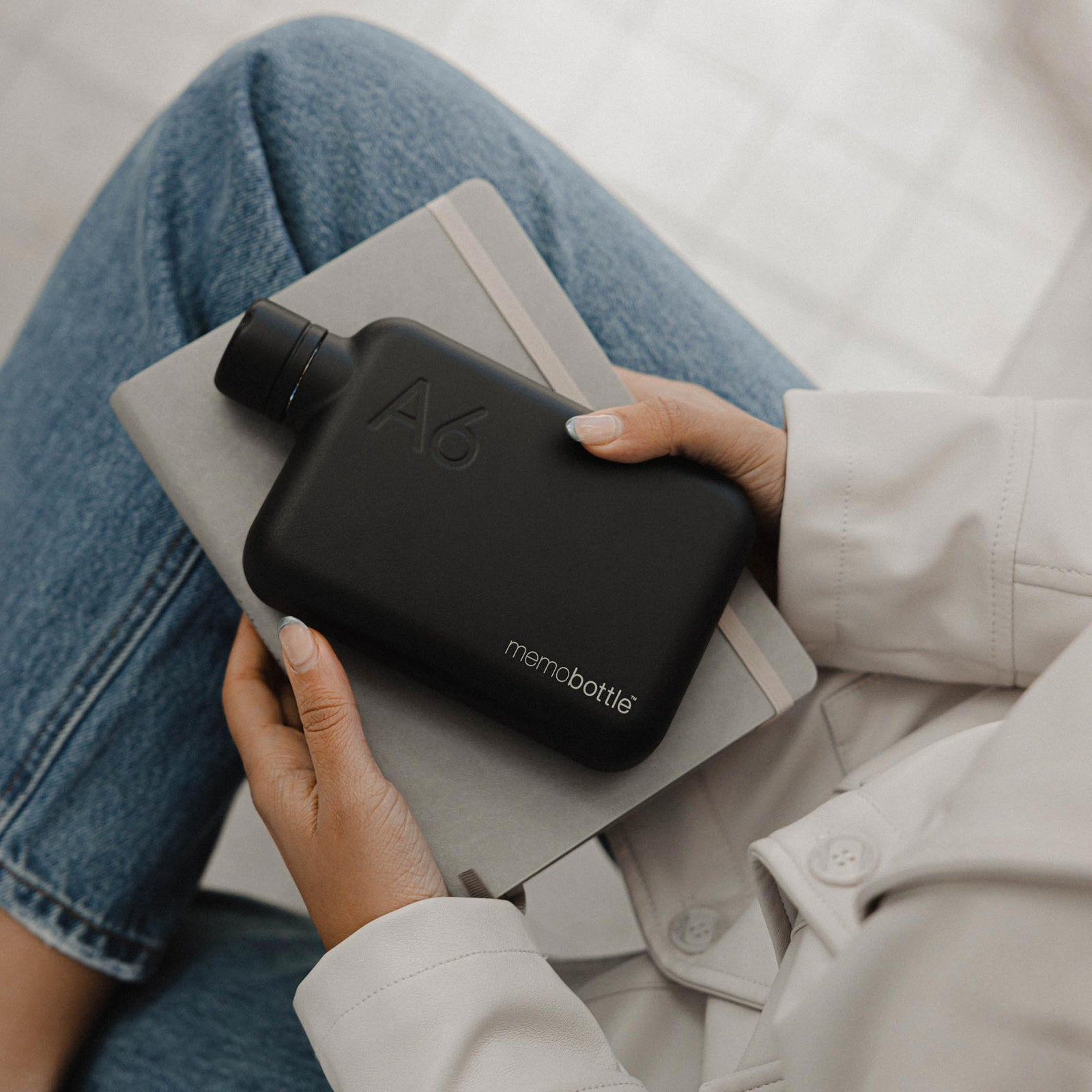 MemoBottle A6 Stainless Steel | Oscar Worthy Flat Bottle