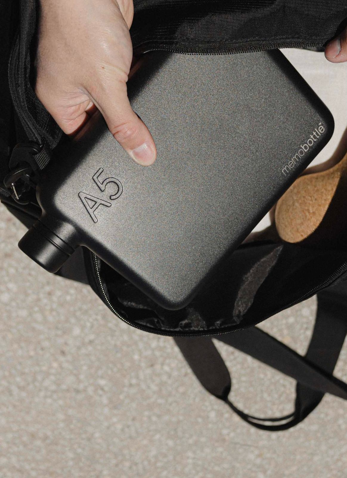 MemoBottle A5 Stainless Steel | Oscar Worthy Flat Bottle