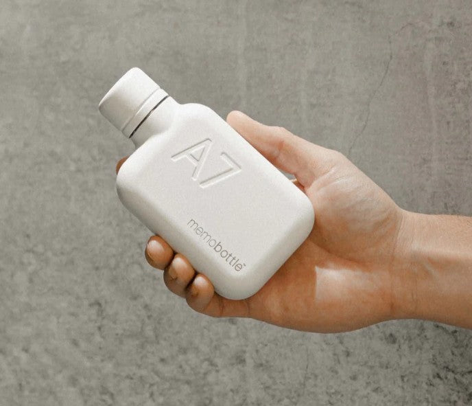 MemoBottle A7 Stainless Steel | Oscar Worthy Flat Bottle