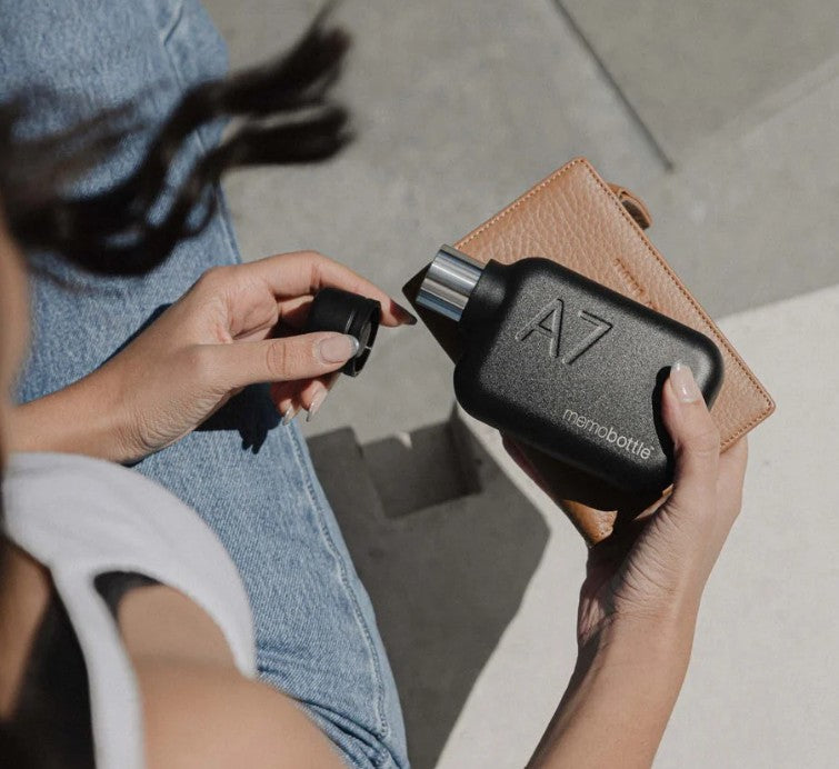 MemoBottle A7 Stainless Steel | Oscar Worthy Flat Bottle