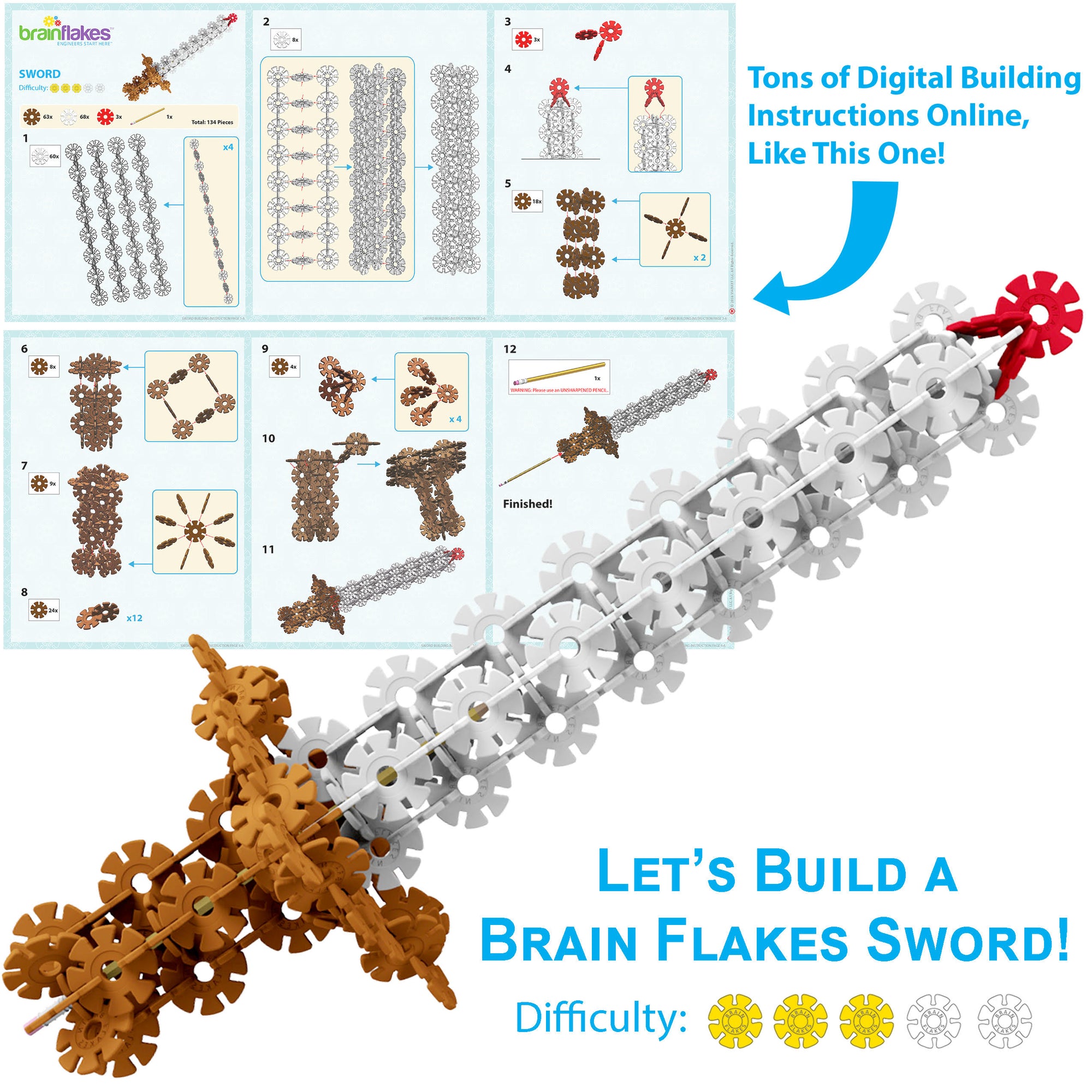 Brain Flakes® Interlocking Plastic Discs by VIAHART | Official SG