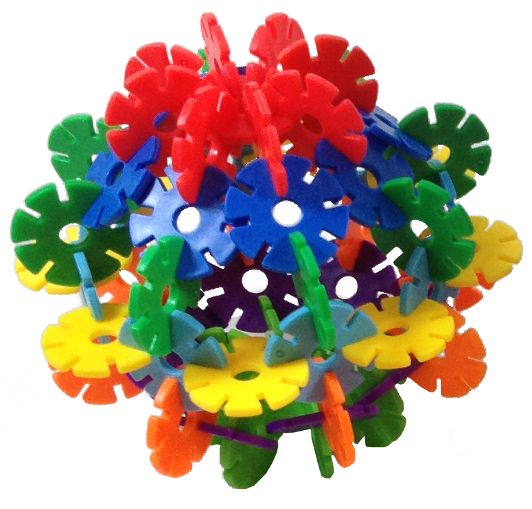 Brain Flakes Interlocking Plastic Discs by VIAHART Official SG