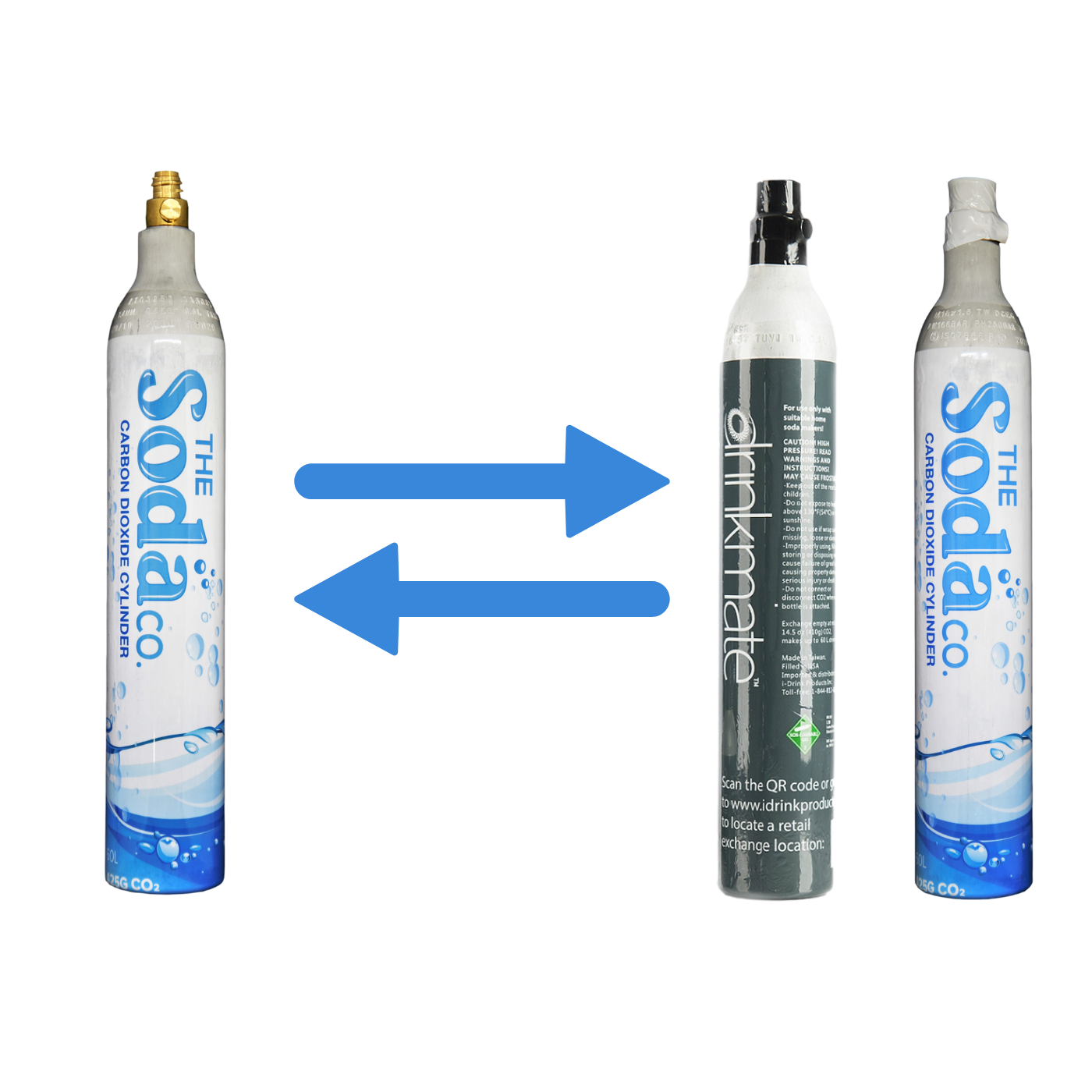DrinkMate 60L CO₂ Cylinder Refills (1-for-1 Swap).