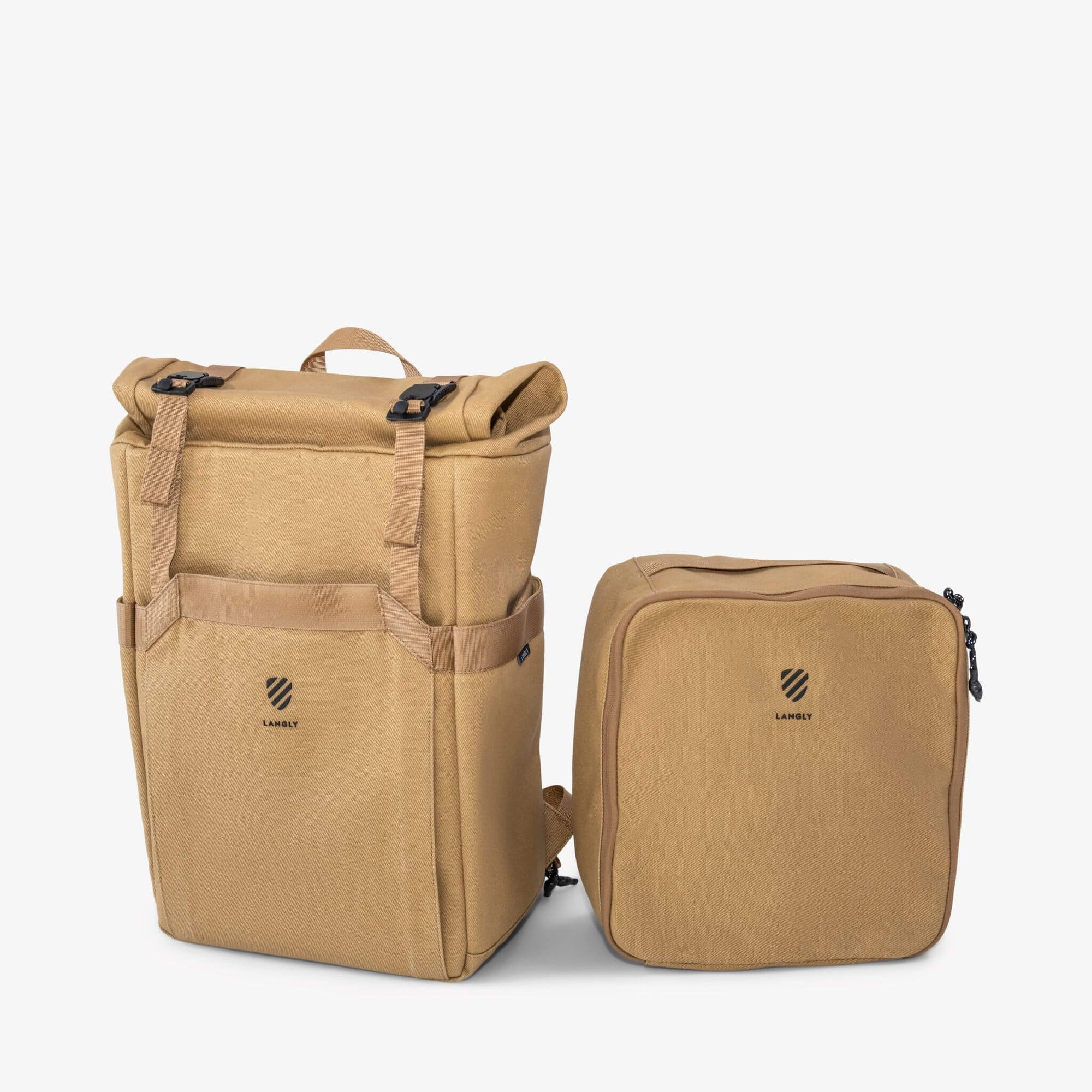 Langly Weekender Camera Backpack With Camera Cube