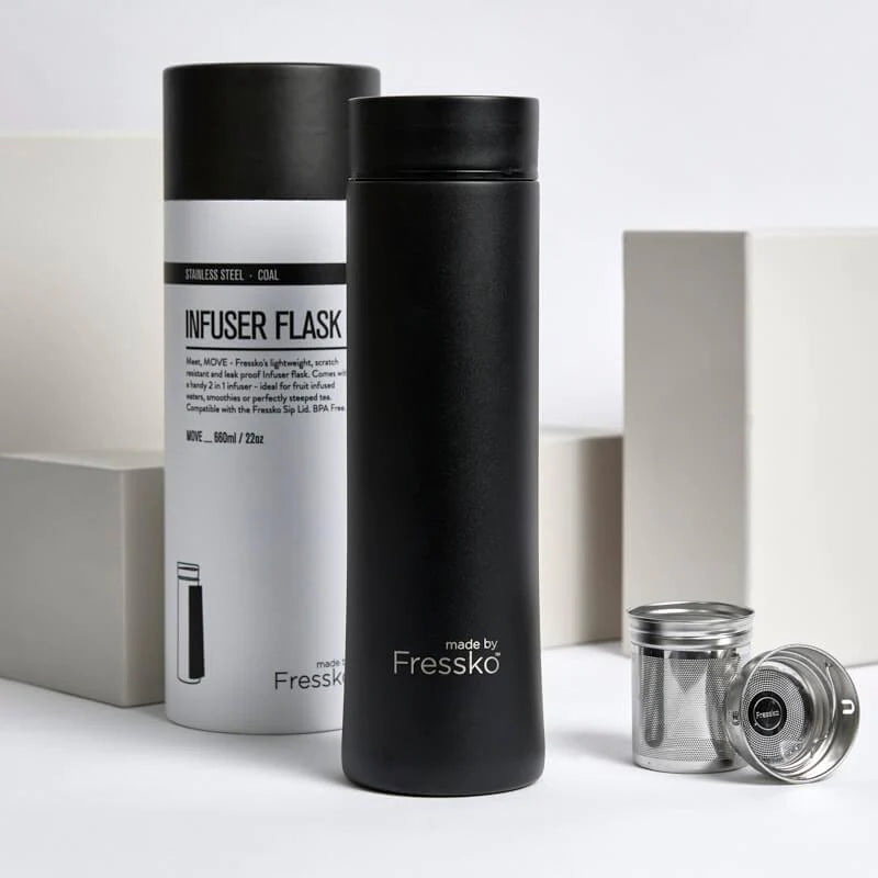 Made by Fressko Insulated Stainless Steel Drink Bottle - MOVE 22oz