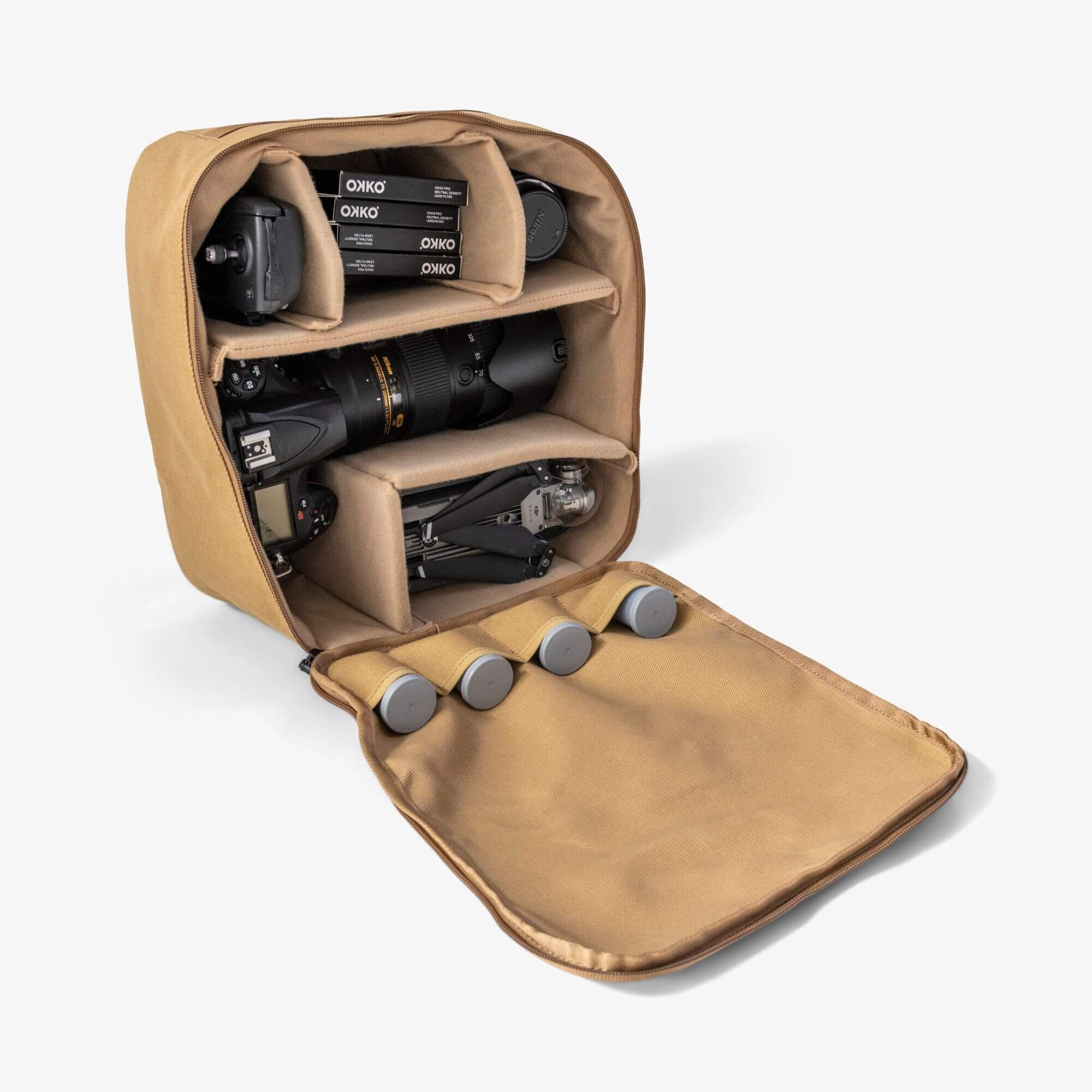 Langly Weekender Camera Backpack With Camera Cube