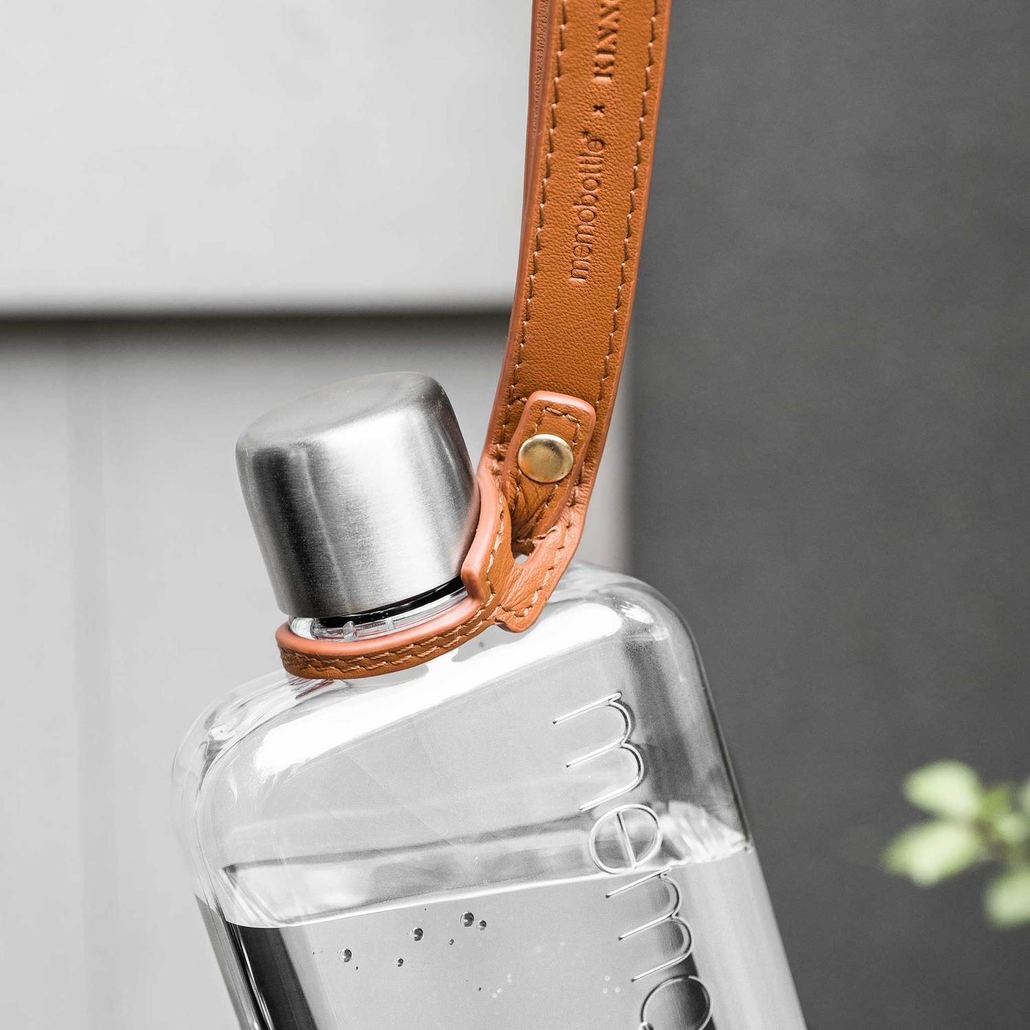 Leather Lanyard Strap | memobottle