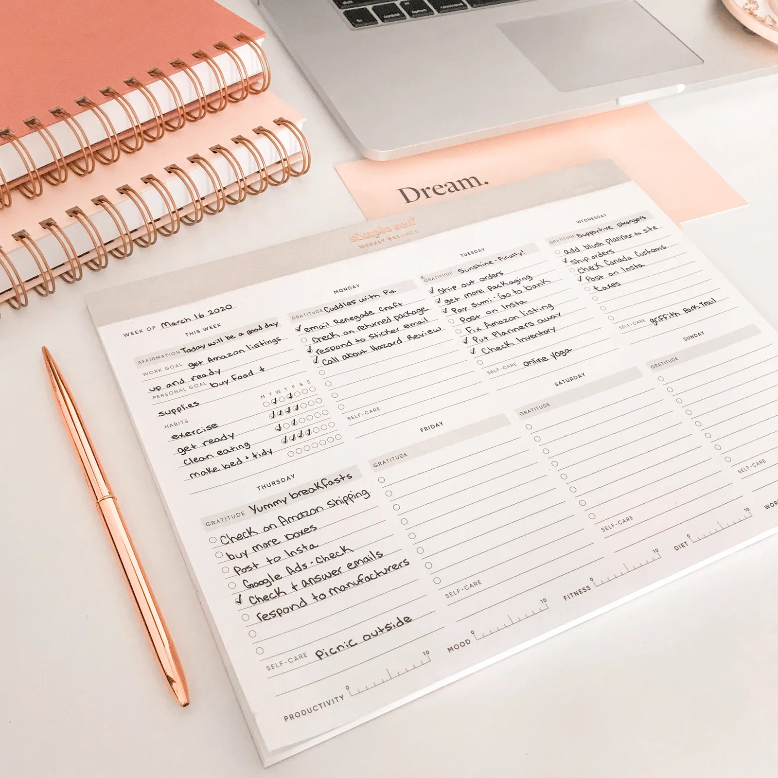 Work-Life Balance Planning Pad | Simple Self